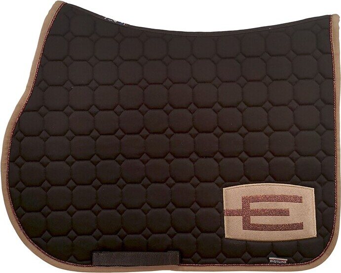 Equiline Octagon E-logo Glitter satulahuopa Musta/Pronssi