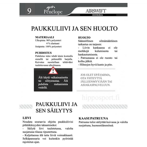 Pénélope Airswift paukkuturvaliivi