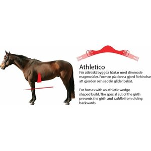 Mattes Athletico slim line pitkä satulavyö