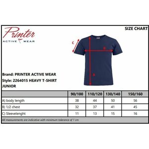 Lasten puuvillainen t-paita Heavy t-shirt Jr