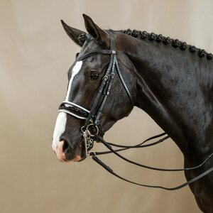 Dy'on Patent crank noseband kankisuitset valkoisella toppauksella