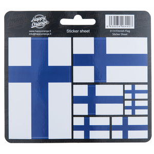 Suomen lippu tarra-arkki