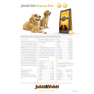 Jahti & Vahti Kana ja riisi 4kg