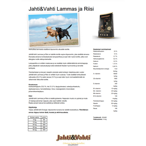Jahti & Vahti Lammas ja Riisi 10kg