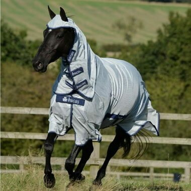 Bucas Buzz-Off X Full Neck Big Neck hyönteisloimi, Hopea, 140cm