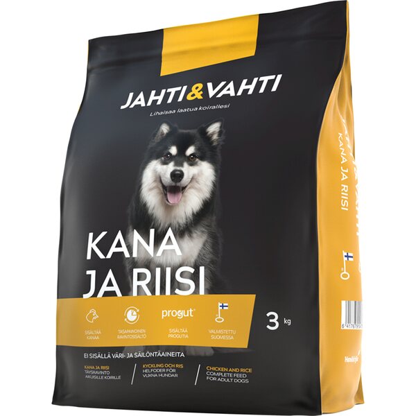 Jahti & Vahti Kana&Riisi koiranruoka 3kg