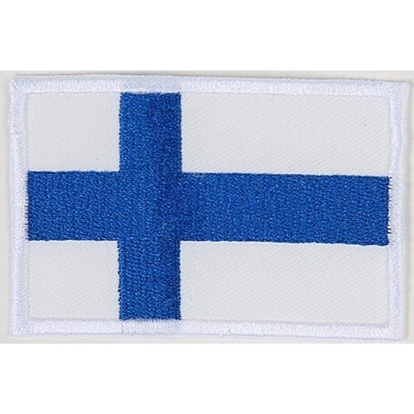 Suomen lippu kangasmerkki