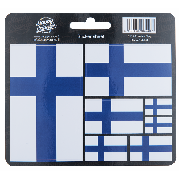 Suomen lippu tarra-arkki
