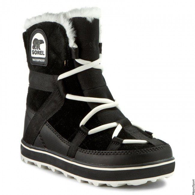 sorel glacy explorer shortie grey
